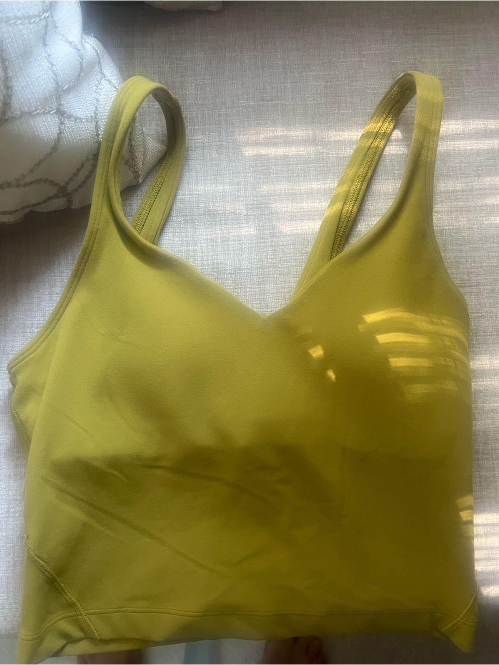 Lululemon Align Tank Sports Bra Olive Green Size 2